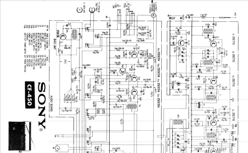 Cassette-Corder / FM-AM CF-450; Sony Corporation; (ID = 820734) Radio