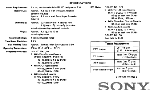 Stereo cassette-recorder TC-D5PRO; Sony Corporation; (ID = 409088) R-Player