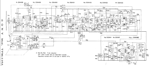 FM/AM Three Band 11 Transistor TFM-116A; Sony Corporation; (ID = 912413) Radio