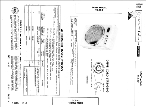 TR-620; Sony Corporation; (ID = 254117) Radio