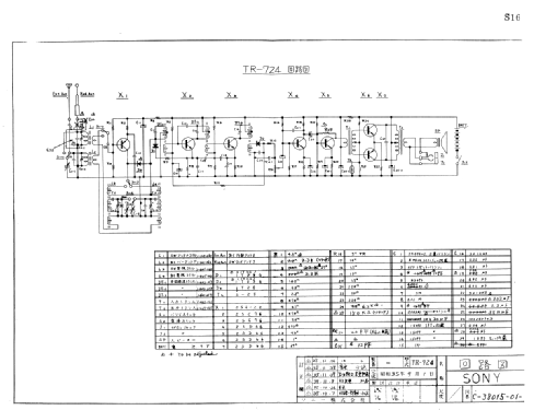 TR-724; Sony Corporation; (ID = 1684065) Radio