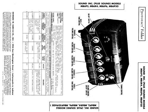 MB6P30 ; Sound Inc., Chicago (ID = 957598) Ampl/Mixer