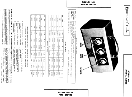 MB7E8 ; Sound Inc., Chicago (ID = 900514) Ampl/Mixer