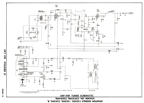 13C506 Ch= 23U244B; Sparks-Withington Co (ID = 2662189) Television