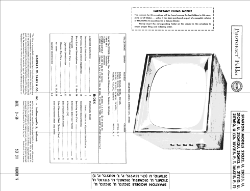 21CL13 15V215; Sparks-Withington Co (ID = 2104864) Television