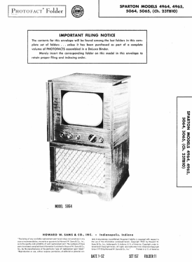 4965 Ch= 23TB10; Sparks-Withington Co (ID = 3015125) Television