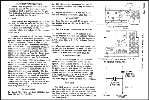 Sparton 6 F 2 D ; Sparks-Withington Co (ID = 442673) Radio