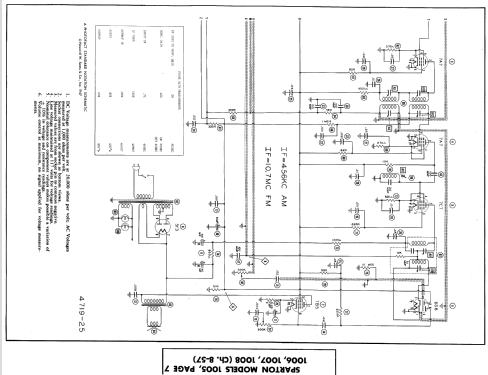 Sparton 1005 Ch= 8-57; Sparks-Withington Co (ID = 550802) Radio