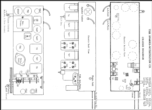 Sparton 1035 Ch= 9L8; Sparks-Withington Co (ID = 307573) Radio