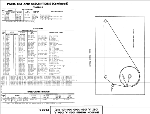 Sparton 1035 Ch= 9L8; Sparks-Withington Co (ID = 550401) Radio