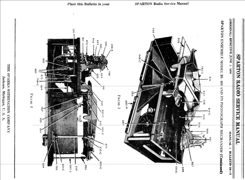 Sparton 103 Ensemble Radio Sparks-Withington Co., Sparton; Jackson ...