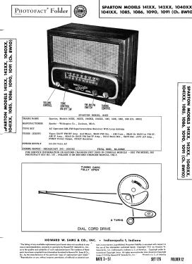 Sparton 1040XX Ch= 8W10; Sparks-Withington Co (ID = 2875346) Radio