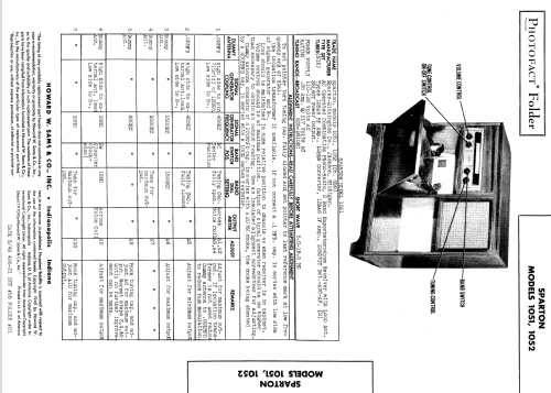 Sparton 1051 Ch= 6B9; Sparks-Withington Co (ID = 550791) Radio