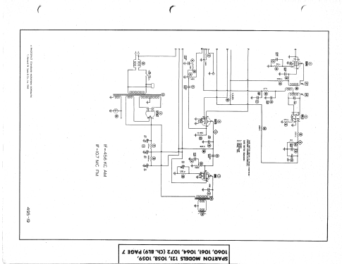 Sparton 1060 Ch=8L9; Sparks-Withington Co (ID = 1509632) Radio