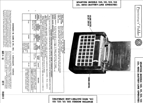 Sparton 151 Ch= 4E10; Sparks-Withington Co (ID = 550346) Radio