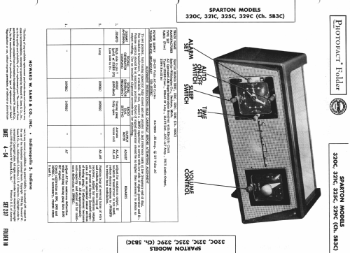 Sparton 320C Ch= 5B3C; Sparks-Withington Co (ID = 982689) Radio