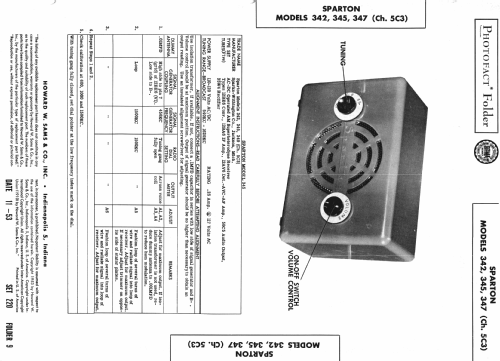 Sparton 342 Ch= 5C3; Sparks-Withington Co (ID = 982707) Radio