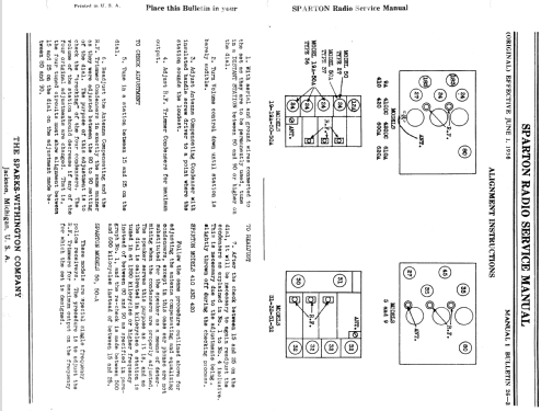 Sparton 410DC ; Sparks-Withington Co (ID = 1358578) Radio