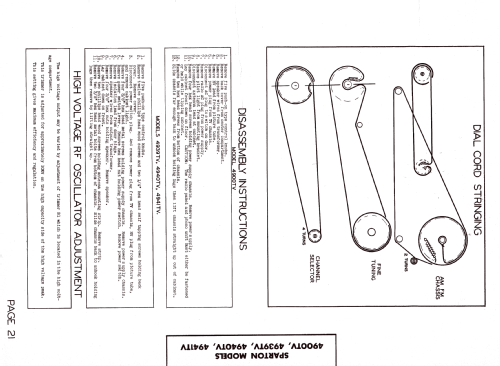 Sparton 4941TV; Sparks-Withington Co (ID = 1285461) TV Radio