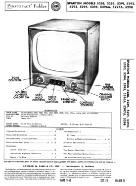 Sparton 5289; Sparks-Withington Co (ID = 3089498) Television