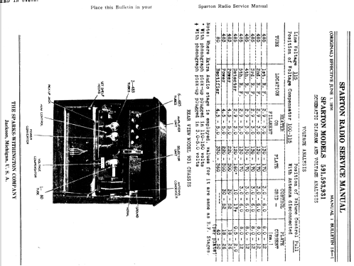 Sparton 591AC ; Sparks-Withington Co (ID = 1358619) Radio