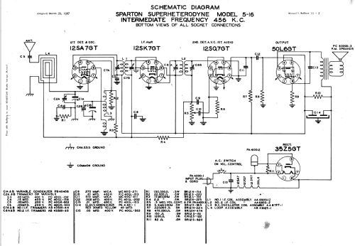 Sparton 5-AW-16 Ch= 5-16; Sparks-Withington Co (ID = 2056056) Radio