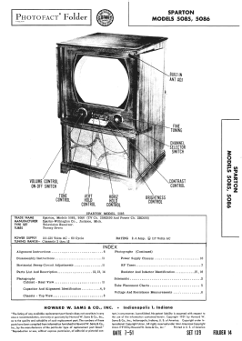 Sparton The Carnegie 5085; Sparks-Withington Co (ID = 2939035) Television