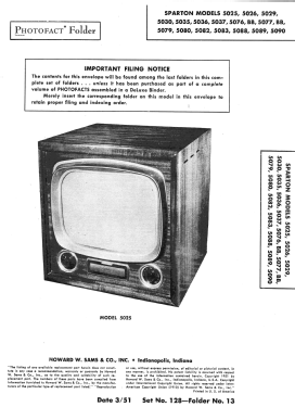 Sparton The Nassau 5082 Ch= 26SD160 or 26SD170; Sparks-Withington Co (ID = 2892861) TV Radio