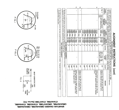 Ch= CMUA466BB 115 Series; Spartan, Div. of (ID = 2021502) Television