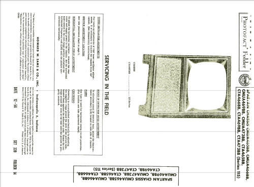 Ch= CMUA473BB 115 Series; Spartan, Div. of (ID = 2020672) Television