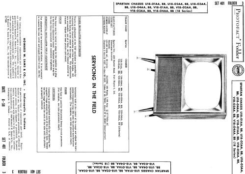 Ch= U18-01AA 18 Series; Spartan, Div. of (ID = 829977) Television