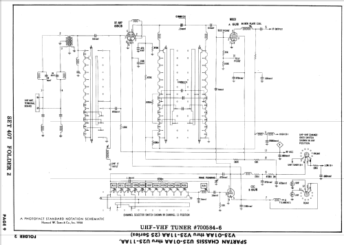 Ch= U25-03AA; Spartan, Div. of (ID = 847072) Television