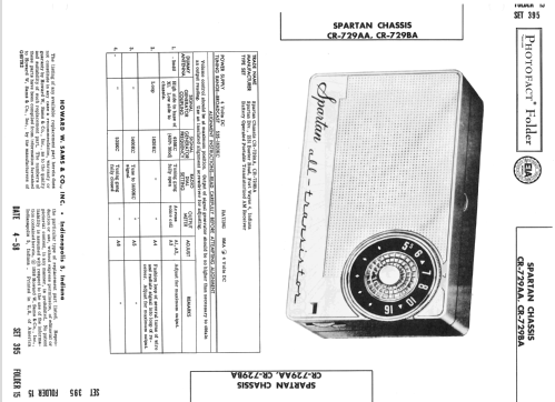 Chassis CR-729AA; Spartan, Div. of (ID = 2580433) Radio