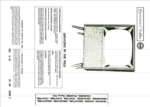 Ch= CMUA480BB 116 Series; Spartan, Div. of (ID = 2032480) Television