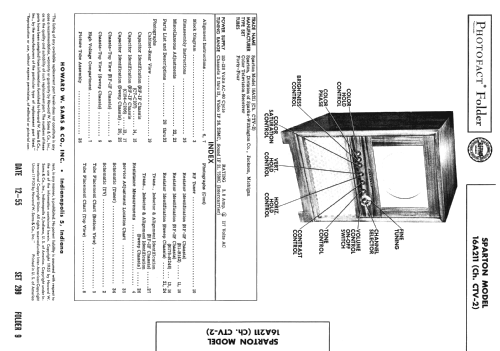 16A211 Ch= CTV-2; Sparks-Withington Co (ID = 2679598) Television