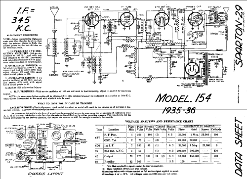 154 B ; Sparton of Canada; (ID = 798169) Radio