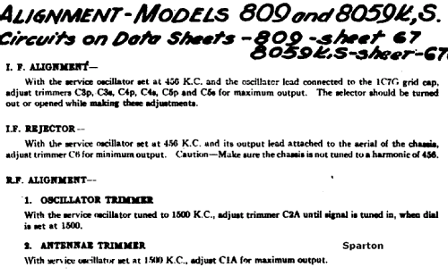 8059-S ; Sparton of Canada; (ID = 800810) Radio