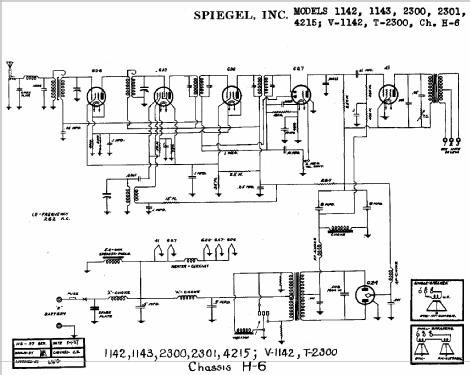 1143 Ch= H6; Spiegel Inc. (ID = 533679) Car Radio