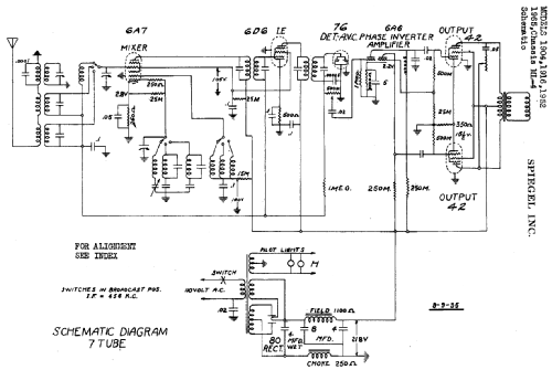 1916 Ch= ML-4; Spiegel Inc. (ID = 537619) Radio