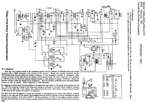 5256 Ch= 700; Spiegel Inc. (ID = 549147) Radio