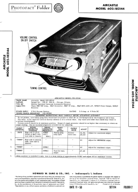 Aircastle 602-182144; Spiegel Inc. (ID = 2793900) Car Radio