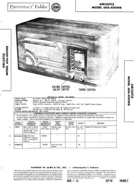 Aircastle 606-400WB; Spiegel Inc. (ID = 2820646) Radio