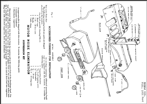 610.F151 1951 Ford; Spiegel Inc. (ID = 236711) Car Radio