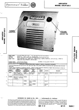 Aircastle 610.P-651.1; Spiegel Inc. (ID = 3090345) Car Radio