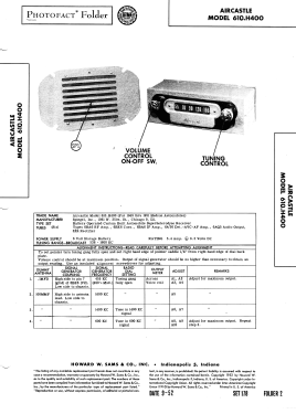 Aircastle 610H400; Spiegel Inc. (ID = 3086434) Car Radio