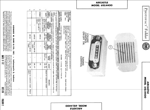 Aircastle 610H400; Spiegel Inc. (ID = 406796) Car Radio