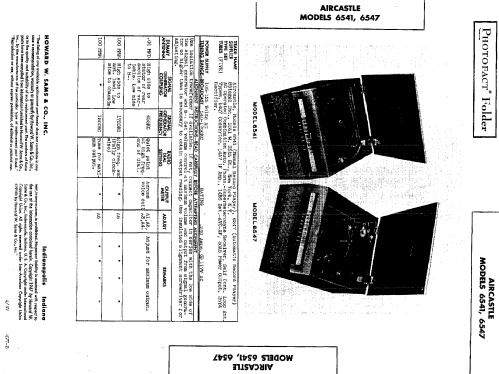 Aircastle 6541 Ch= FJ-97; Spiegel Inc. (ID = 482808) Radio