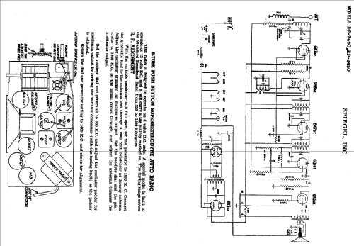 DP7450 ; Spiegel Inc. (ID = 558851) Car Radio