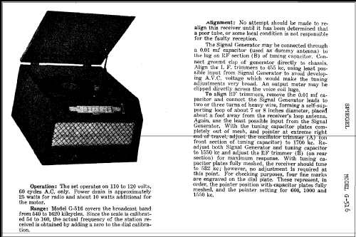 Aircastle G-516 ; Spiegel Inc. (ID = 308097) Radio