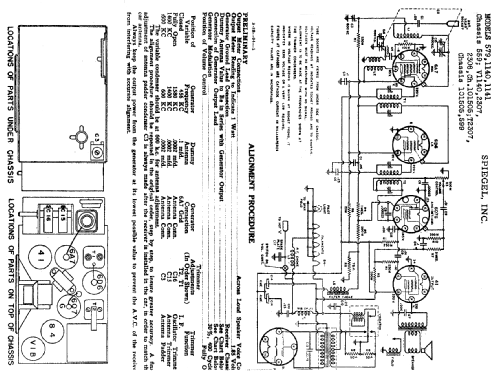 T2307 Ch= 599; Spiegel Inc. (ID = 533044) Car Radio